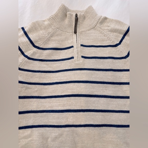 Crewcuts NWT  1/4 zip striped sweater - Picture 3 of 4